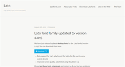 Desktop Screenshot of latofonts.com